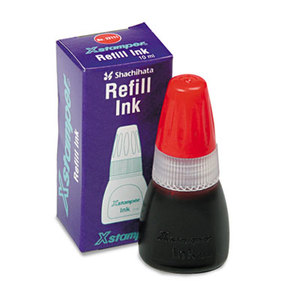Refill Ink for Xstamper Stamps, 10ml-Bottle, Red by SHACHIHATA INC. U.S.A.