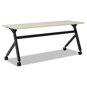 BASYX BSXBMPT7224PQ Multipurpose Table Flip Base Table, 72w x 24d x 29 3/8h, Light Gray by BASYX