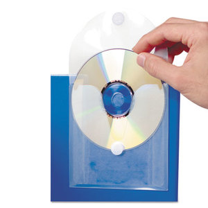 CD Pocket, Clear/White, 5/Pk by BAUMGARTENS