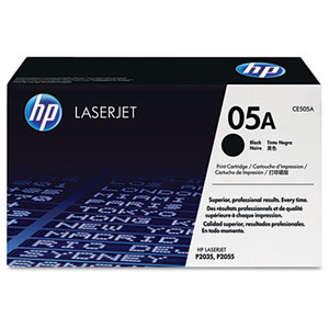 Hewlett-Packard CE505A HP 05A, (CE505A) Black Original LaserJet Toner Cartridge, 2300 Page-Yield by HEWLETT PACKARD SUPPLIES