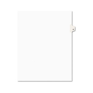 Avery-Style Legal Side Tab Divider, Title: 31, Letter, White, 25/Pack by AVERY-DENNISON