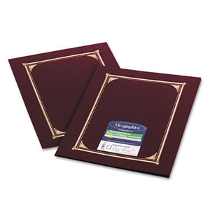 Geographics, LLC 45333 Certificate/Document Cover, 12 1/2 x 9 3/4, Burgundy, 6/Pack by GEOGRAPHICS