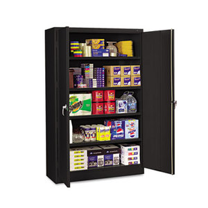 Tennsco Corp J1878SUBK Assembled Jumbo Steel Storage Cabinet, 48w x 18d x 78h, Black by TENNSCO