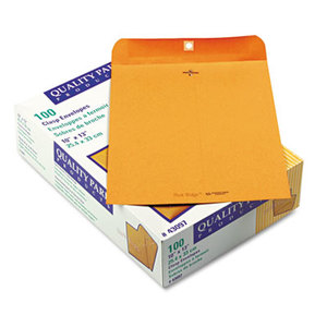 Park Ridge Kraft Clasp Envelope, 10 x 13, Brown Kraft, 100/Box by QUALITY PARK PRODUCTS
