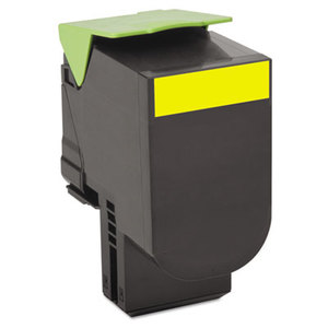 Lexmark International, Inc 80C10Y0 80C10Y0 Toner, 1000 Page-Yield, Yellow by LEXMARK INT'L, INC.