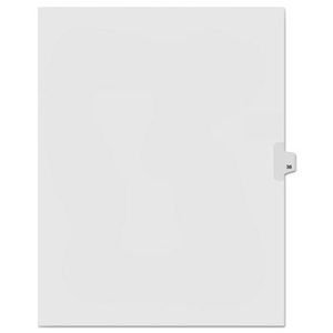 Kleer-Fax, Inc 91038 90000 Series Legal Exhibit Index Dividers, Side Tab, Printed "38", 25/Pack by KLEER-FAX