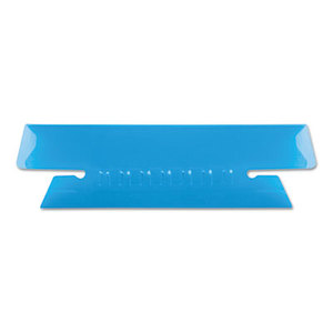 Cardinal Brands, Inc 43-1/2-BLU Hanging File Folder Tabs, 1/3 Tab, 3 1/2 Inch, Blue Tab/White Insert, 25/Pack by ESSELTE PENDAFLEX CORP.