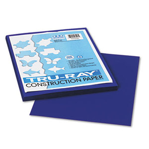 PACON CORPORATION 103017 Tru-Ray Construction Paper, 76 lbs., 9 x 12, Royal Blue, 50 Sheets/Pack by PACON CORPORATION