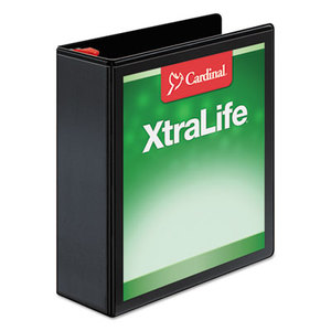 Cardinal Brands, Inc 26331 XtraLife ClearVue Non-Stick Locking Slant-D Binder, 3" Cap, 11 x 8 1/2, Black by CARDINAL BRANDS INC.