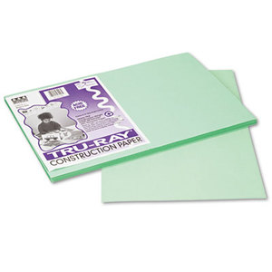 PACON CORPORATION 103047 Tru-Ray Construction Paper, 76 lbs., 12 x 18, Light Green, 50 Sheets/Pack by PACON CORPORATION