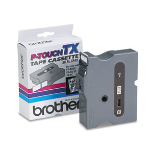 Brother Industries, Ltd TX-1511 TX Tape Cartridge for PT-8000, PT-PC, PT-30/35, 1w, Black on Clear by BROTHER INTL. CORP.