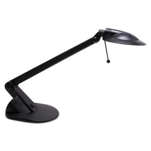 Adjustable Arm 50W Halogen Desk Lamp, Contemporary Shade, Angled Base, 18" Reach by LEDU CORP.