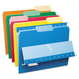 Cardinal Brands, Inc 421013ASST Interior File Folders, 1/3 Cut Top Tab, Letter, Bright Assortment, 100/Box by ESSELTE PENDAFLEX CORP.