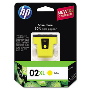 Hewlett-Packard C8732WN HP 02XL, (C8732WN) High Yield Yellow Original Ink Cartridge by HEWLETT PACKARD SUPPLIES
