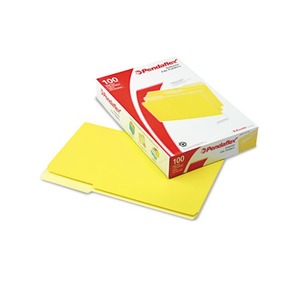 Cardinal Brands, Inc 435013YEL Interior File Folders, 1/3 Cut Top Tab, Legal, Yellow, 100/Box by ESSELTE PENDAFLEX CORP.