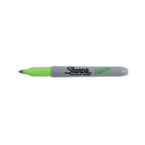 Sanford, L.P. 1860447 Neon Permanent Markers, Neon Green, Dozen by SANFORD