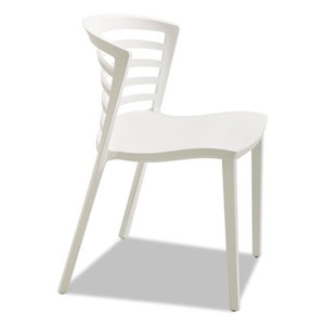 Safco Products 4359WH Entourage Stack Chair, White, 4 per Carton by SAFCO PRODUCTS