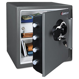 Sentry Group SFW123DEB Combination Water/Fire Resistant Safe, 1.23 ft3, 16-3/8 x 19-3/8 x 17-7/8, Gray by SENTRY