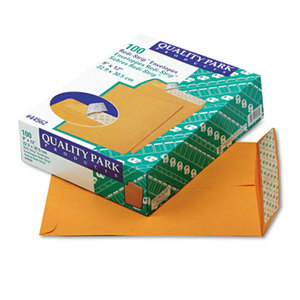 Redi-Strip Catalog Envelope, 9 x 12, Brown Kraft, 100/Box by QUALITY PARK PRODUCTS
