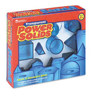 Power Solids, Science Manipulatives, for Grades 3-12 by LEARNING RESOURCES