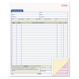 Purchase Order Book, 8-3/8 x 10 3/16, Three-Part Carbonless, 50 Sets/Book by TOPS BUSINESS FORMS