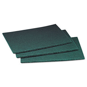 3M MCO 08293 Commercial Scouring Pad, 6 x 9, 60/Carton by 3M/COMMERCIAL TAPE DIV.
