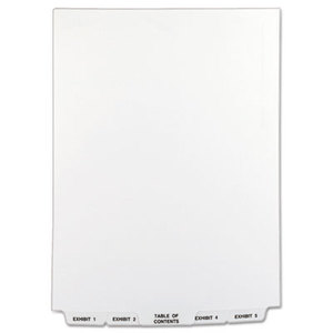 Avery 11378 Avery-Style Legal Bottom Tab Divider, Title: Exhibit 1-25, Letter, White by AVERY-DENNISON