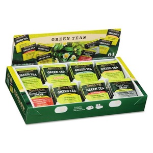 BIGELOW TEA CO. 30568 Green Tea Assortment, Individually Wrapped, Eight Flavors, 64 Tea Bags/Box by BIGELOW TEA CO.