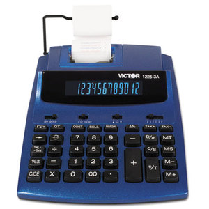 Victor Technology, LLC 1225-3A 1225-3A Antimicrobial Two-Color Printing Calculator, Blue/Red Print, 3 Lines/Sec by VICTOR TECHNOLOGIES