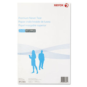 Revolution Premium Never Tear Paper, 11 x 17, 4.7 mil, White, 100 Sheets/PK by XEROX CORP.