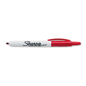 Retractable Permanent Marker, Fine Point, Red by SANFORD