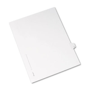 Avery 82170 Allstate-Style Legal Side Tab Divider, Title: H, Letter, White, 25/Pack by AVERY-DENNISON