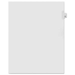 Kleer-Fax, Inc 91055 90000 Series Legal Exhibit Index Dividers, Side Tab, Printed "55", 25/Pack by KLEER-FAX
