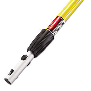 HYGEN Quick-Connect Extension Handle, 48-72", Yellow/Black by RUBBERMAID COMMERCIAL PROD.