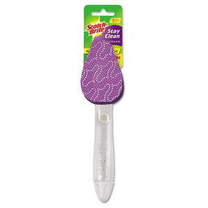 Stay Clean Dish Wand, Purple, 2 1/2 x 11 2/5 by 3M/COMMERCIAL TAPE DIV.