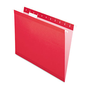 Cardinal Brands, Inc 415215RED Reinforced Hanging Folders, 1/5 Tab, Letter, Red, 25/Box by ESSELTE PENDAFLEX CORP.