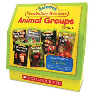 Science Vocabulary Readers: Animal Groups, 26 books/16 pages and Teaching Guide by SCHOLASTIC INC.