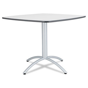 ICEBERG ENTERPRISES, LLC ALE65607 Cafe Table, Breakroom Table, 36w x 36d x 29h, Gray Melamine Top, Steel Legs by ICEBERG ENTERPRISES