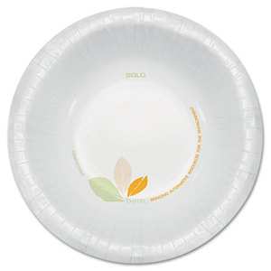 SOLO OFHW12-J7234 Bare Paper Dinnerware, 12oz Bowl, Green/Tan, 500/Carton by SOLO CUPS