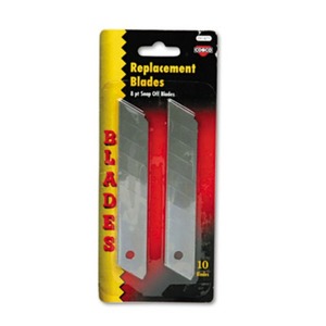 Snap Blade Utility Knife Replacement Blades, 10/Pack by CONSOLIDATED STAMP