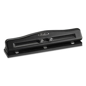 11-Sheet Commercial Adjustable Three-Hole Punch, 9/32" Holes, Black by ACCO BRANDS, INC.