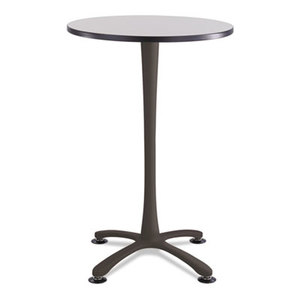 Safco Products 2463BL Cha-Cha Bistro Height Table Base, X-Style, Steel, 42" High, Black by SAFCO PRODUCTS