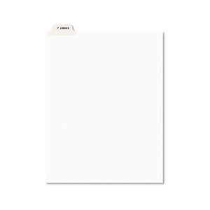 Avery 11949 Avery-Style Preprinted Legal Bottom Tab Divider, Exhibit J, Letter, White, 25/PK by AVERY-DENNISON