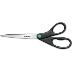 ACME UNITED CORPORATION 13138 KleenEarth Recycled Scissors, Black, 9" Long by ACME UNITED CORPORATION