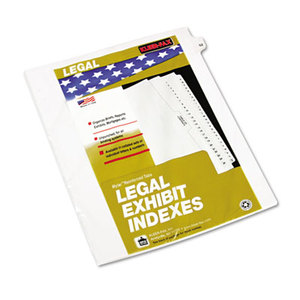 Kleer-Fax, Inc 82252 80000 Series Legal Index Dividers, Side Tab, Printed "52", 25/Pack by KLEER-FAX