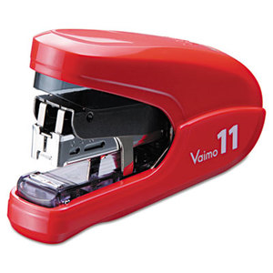 MAX Co. LTD HD92321 Flat Clinch Light Effort Stapler, 35-Sheet Capacity, Red by MAX USA CORP.