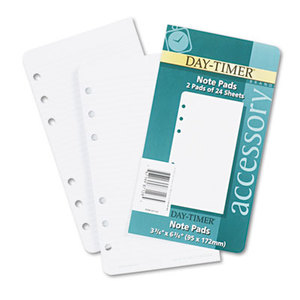 DAYTIMER'S INC. D87128B Lined Note Pads for Organizer, 3 3/4 x 6 3/4 by DAYTIMER'S INC.