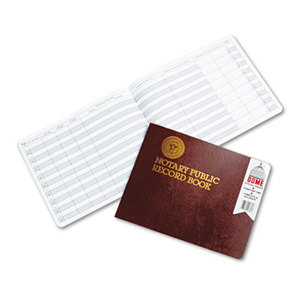 DOME PUBLISHING COMPANY 880 Notary Public Record, Burgundy Cover, 60 Pages, 8 1/2 x 10 1/2 by DOME PUBLISHING COMPANY