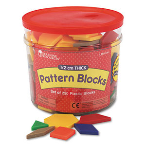 Pattern Blocks, Grades Pre-K and Up by LEARNING RESOURCES