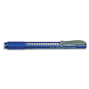 PENTEL OF AMERICA ZE22C Clic Eraser Pencil-Style Grip Eraser, Blue by PENTEL OF AMERICA